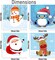 4 Pack Framed Paint by Numbers Kit for Kids,Christmas Painting Kits for Kids Ages 4-8,Easy Paint by Number Kids Paint for Beginner,DIY Acrylic Oil Painting Kit for Wall Decor(8X8inch)